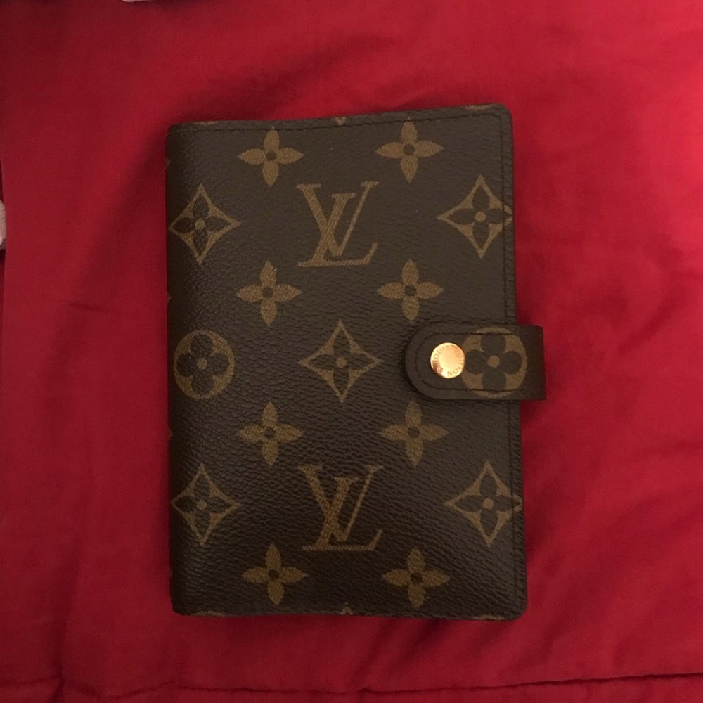 Authentic Louis Vuitton SMALL RING AGENDA COVER